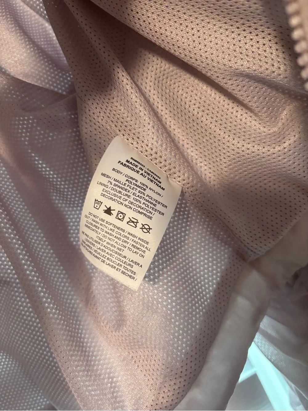 Nike Women's Dusty Pink Cropped Bomber Jacket